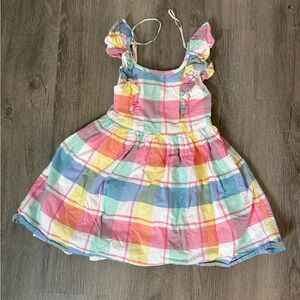 Multicolor Plaid Kids Dress
